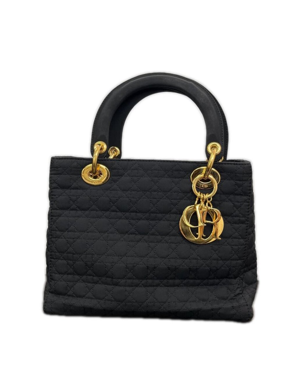 Dior Handbag Cannage Lady Dior Black